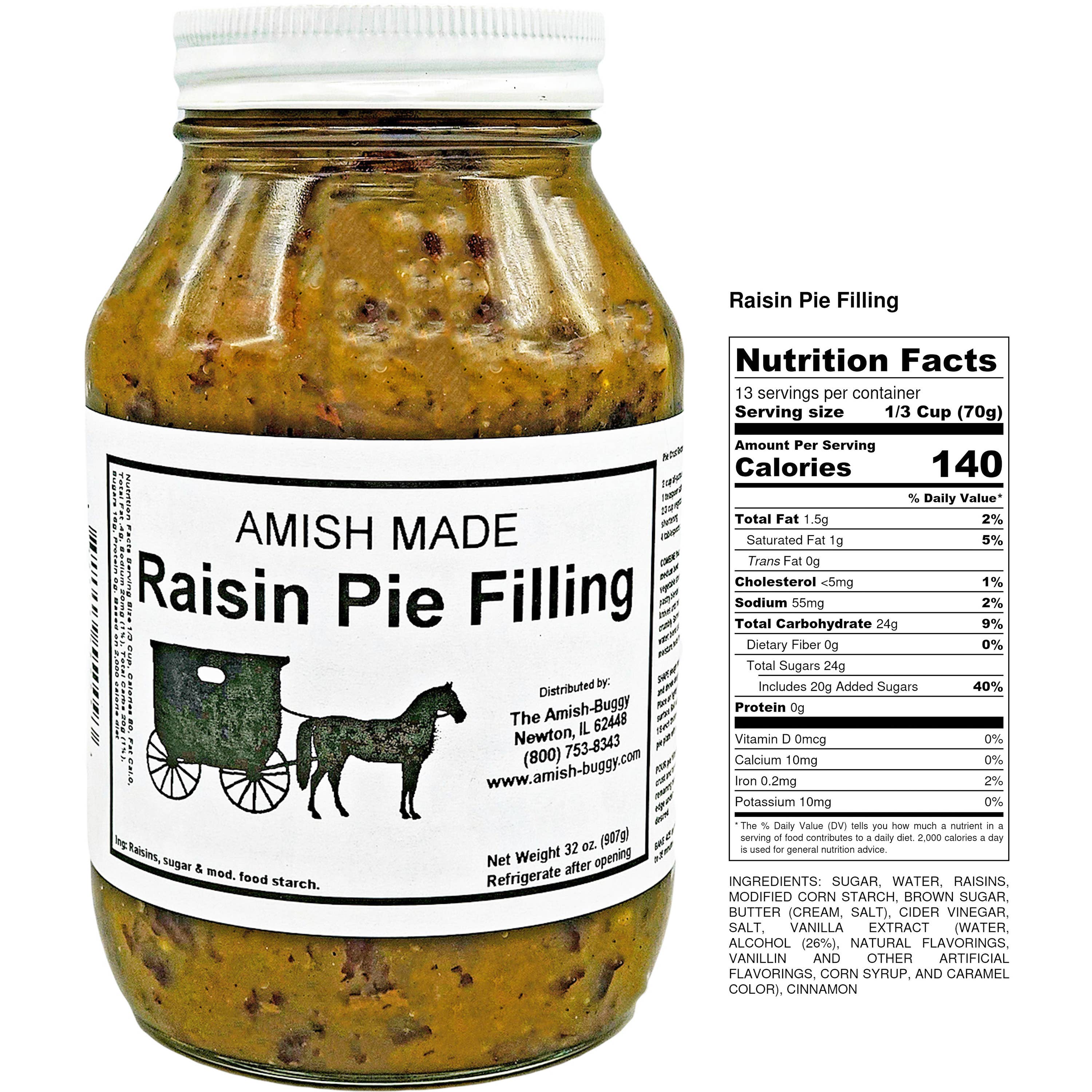 Arndt's Fudgery LLC - Wholesale Jam/Jelly - Amish Pie Filling - 32 Oz Jar20