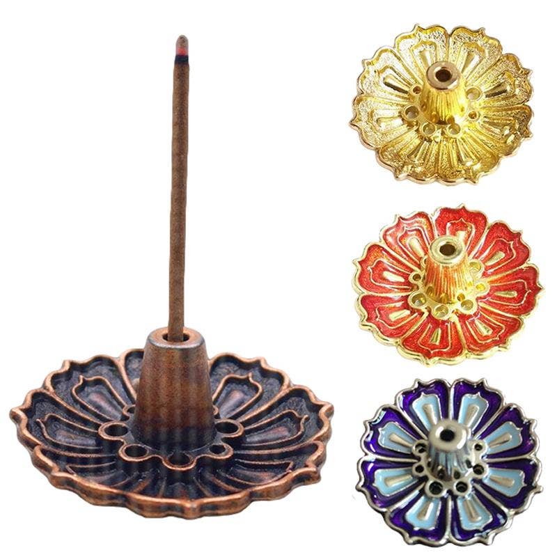 Magnifique Hearts - Wholesale Incense Holder - Random Color Enamel Lotus Incense Holder – Mini & Decorative1