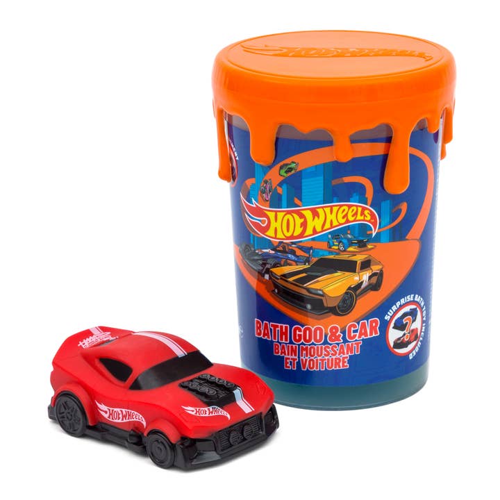 Hot Wheels Bath Goo & Car for wholesale by Kokomo Studio