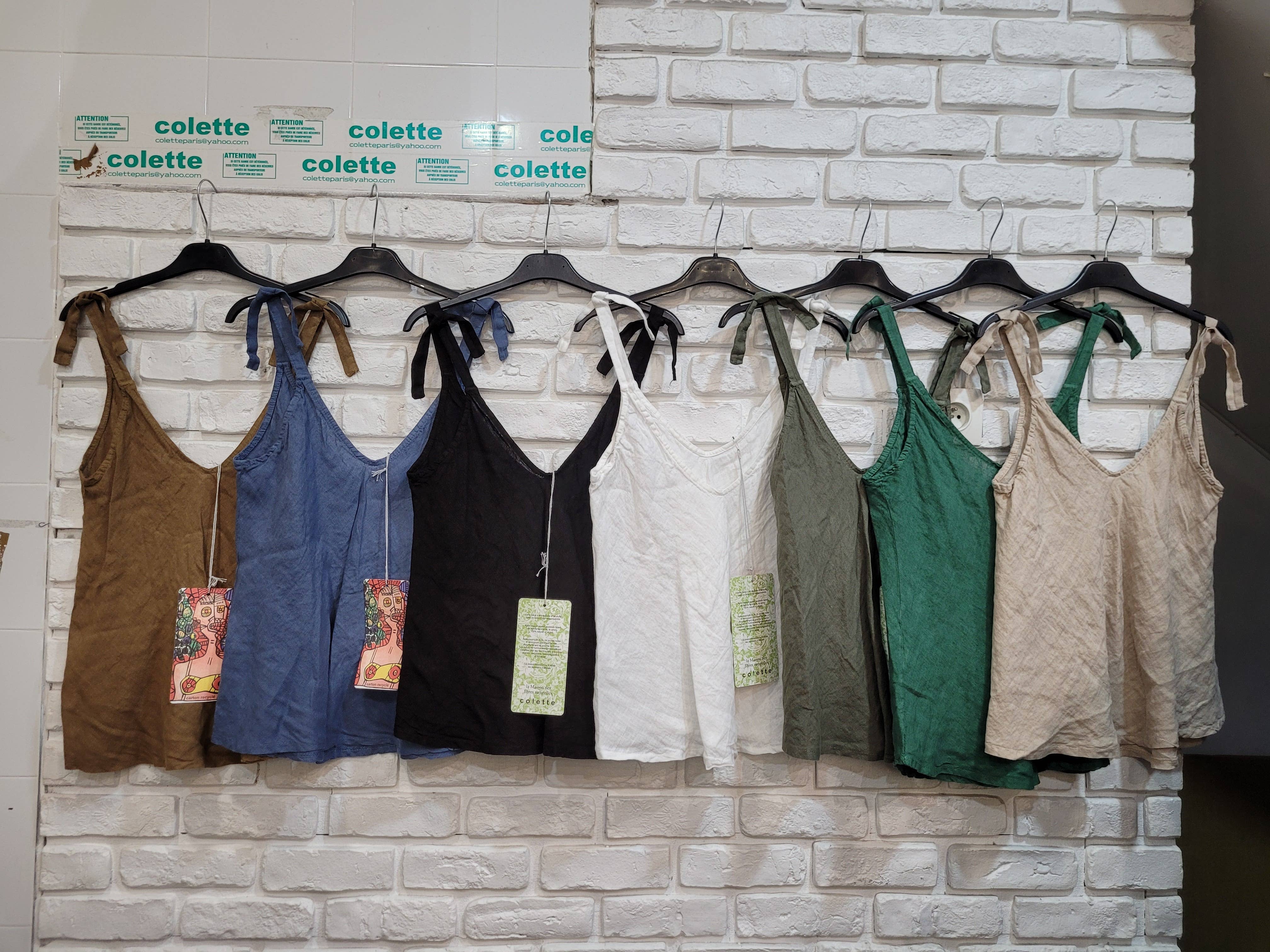 la maison des fibres naturelles - Wholesale Tank Top - Women's - 100% linen top 61662020