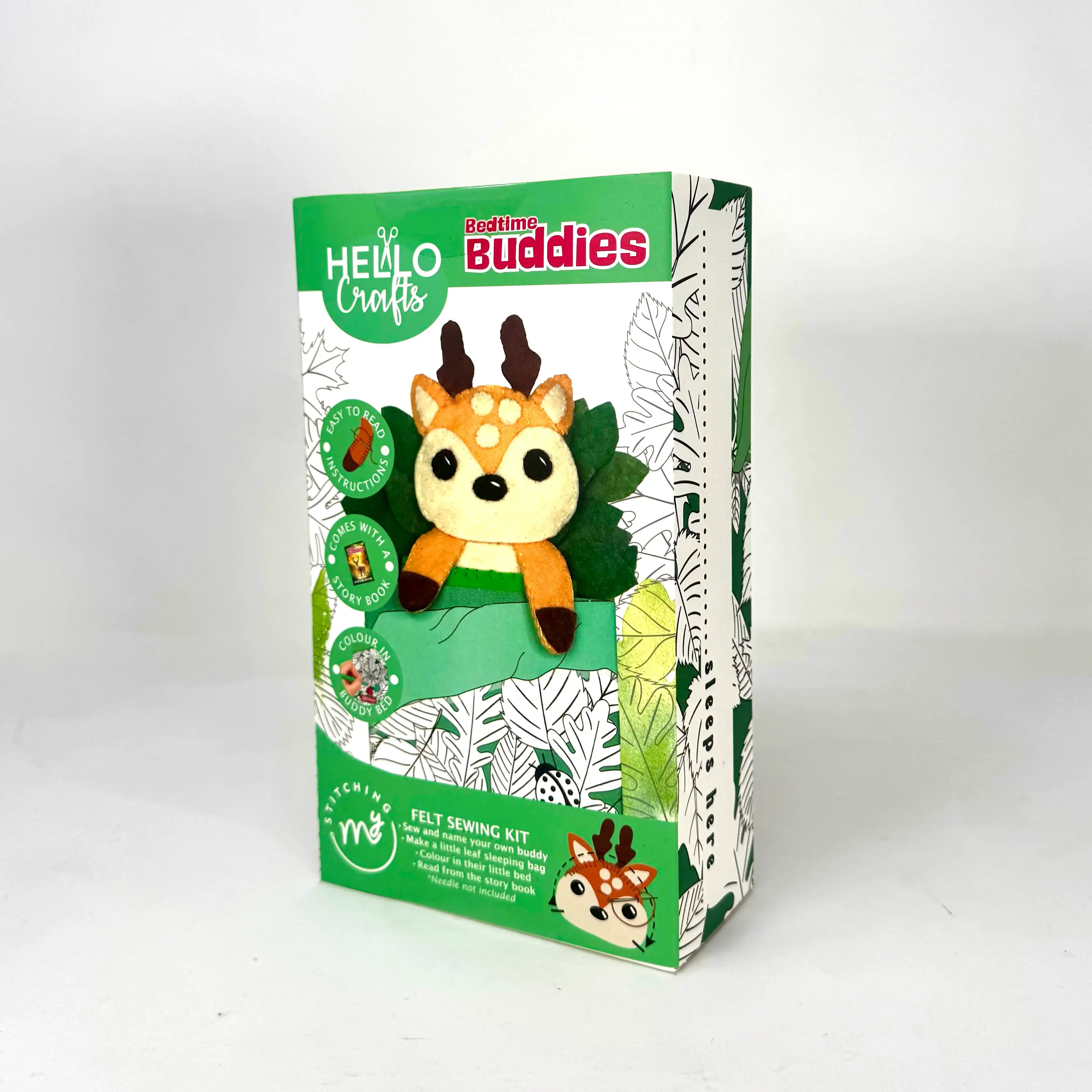 Creative World of Crafts - Wholesale Craft Sewing Kit - Felt Sewing Kits Bedtime Buddies - Darla the Deer2