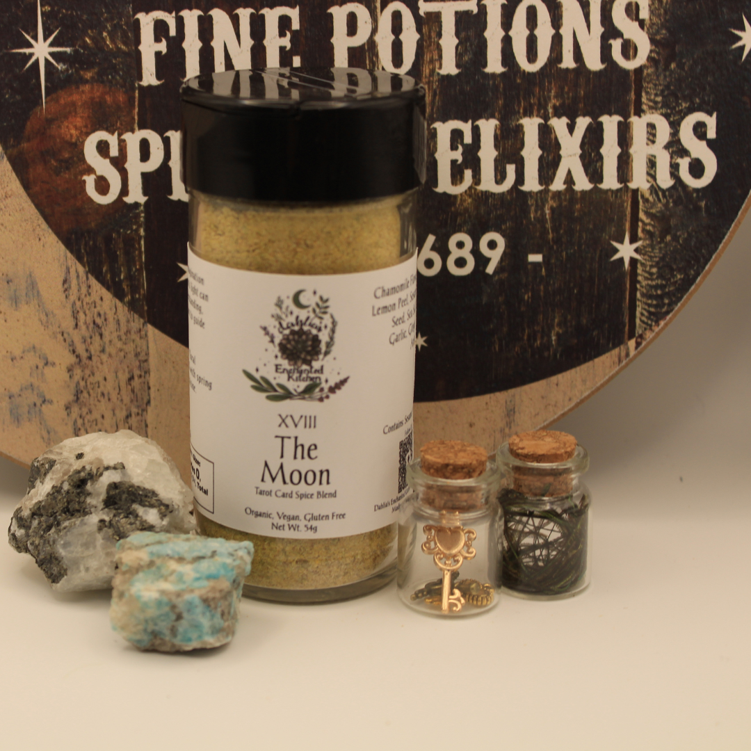 Dahlia's Enchanted Kitchen – wholesale Dried spice mix – The Moon - Tarot Card Culinary Spice Blend3