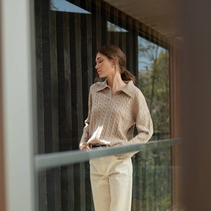 POLO TRØJE MED KABELDETALJER for engroshandel hos FUN2FUN