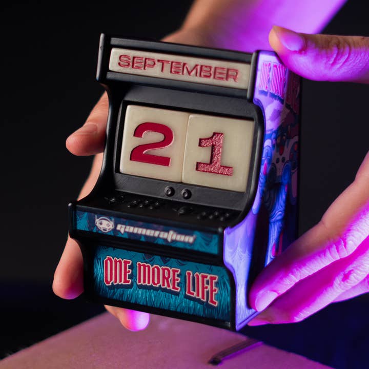 GAMERATION ARCADE 3D PERPETUAL CALENDAR for wholesale by Grupo Erik USA LLC