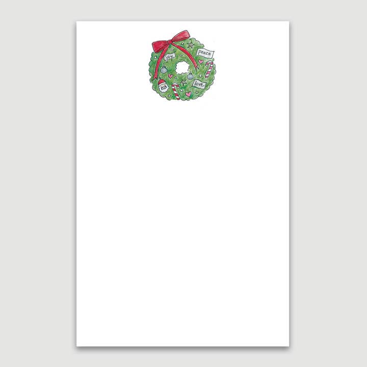 Bloco de Ornamento Wreath Note por atacado de Lamb + Joy