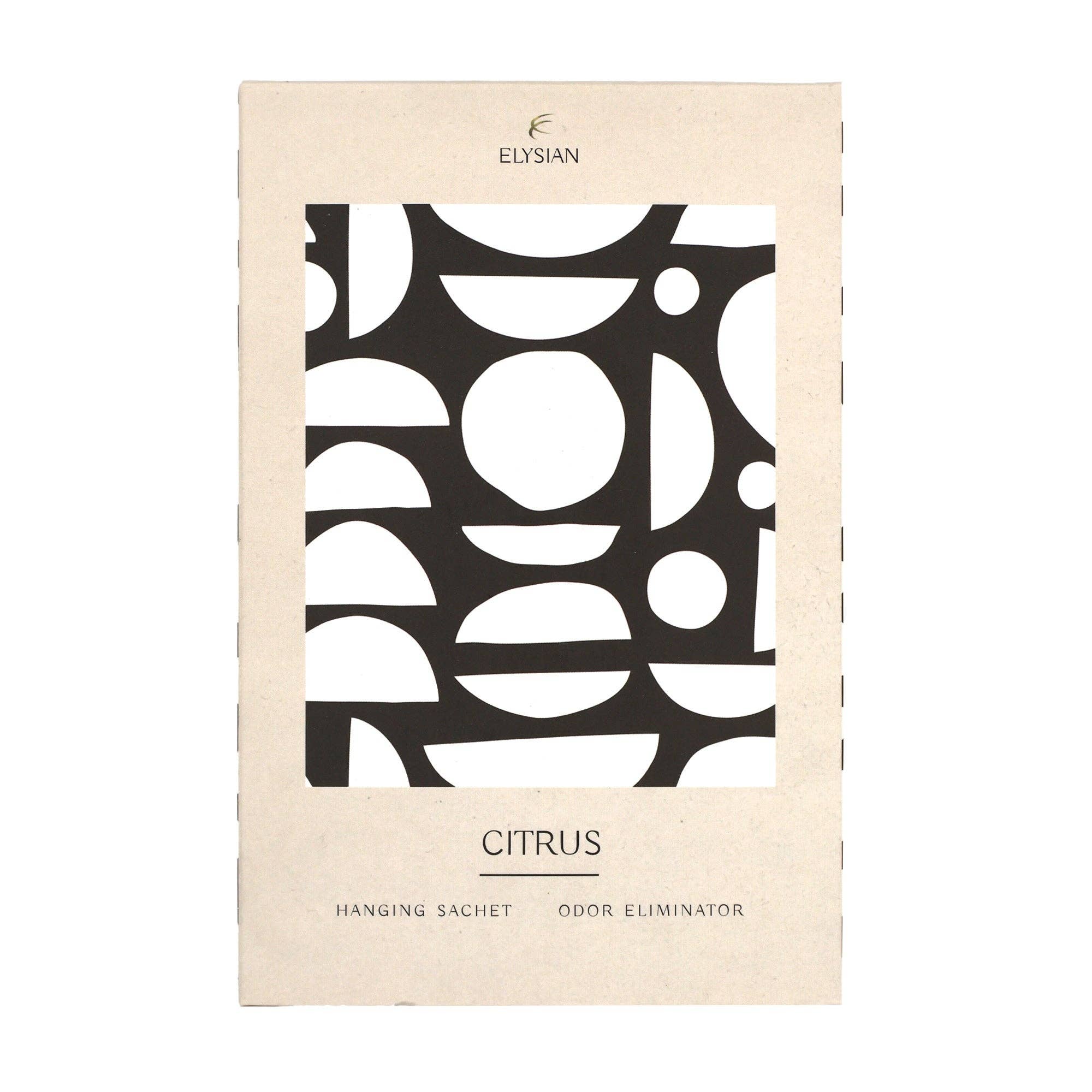 Robert Frederick Ltd – wholesale Sachet – Elysian Scented Hanging Sachet - Set of 4 Citrus - Geometric Design1