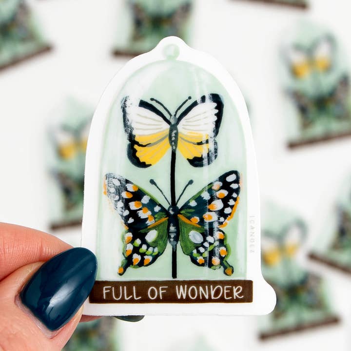 Full Of Wonder Clear Decal Sticker for wholesale by 1canoe2 | One Canoe Two Paper Co.