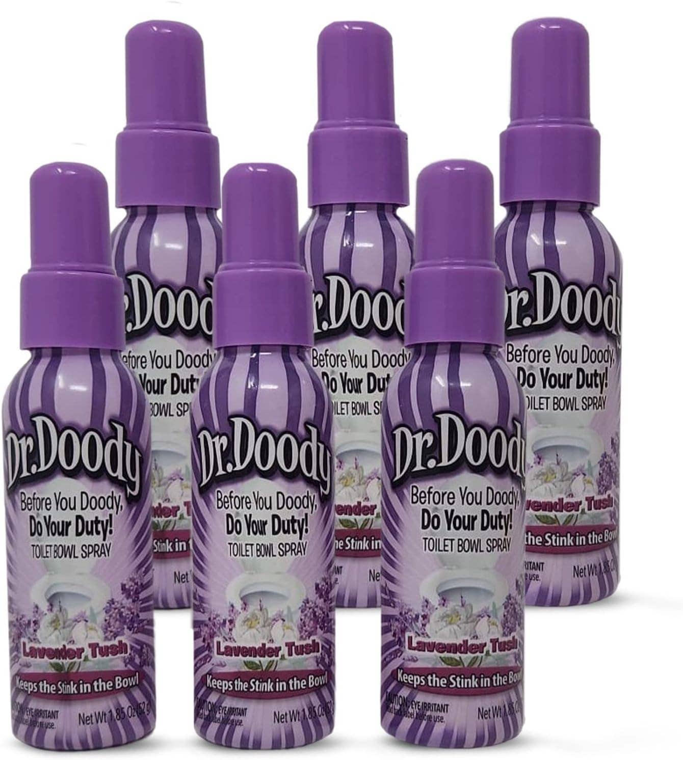 Innovarix - Vente Désodorisant pour toilettes - Spray Toilette Dr. Doody Lavande Tush - 1,85 oz.2