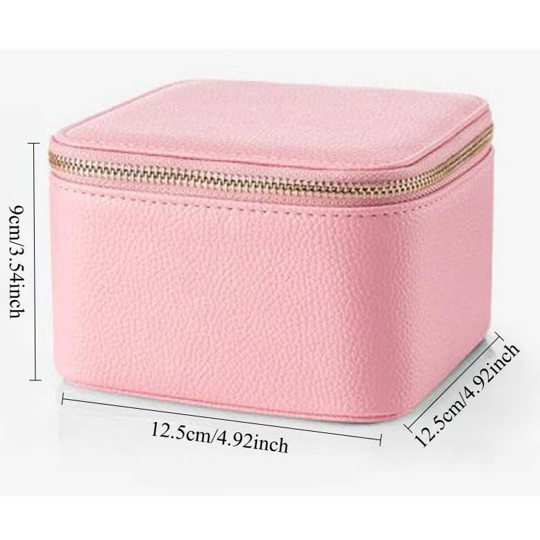 wandf - Wholesale Jewelry Box/Organizer - Leather Jewelry Organizer Box with 6 Pouches,Compact Storage12