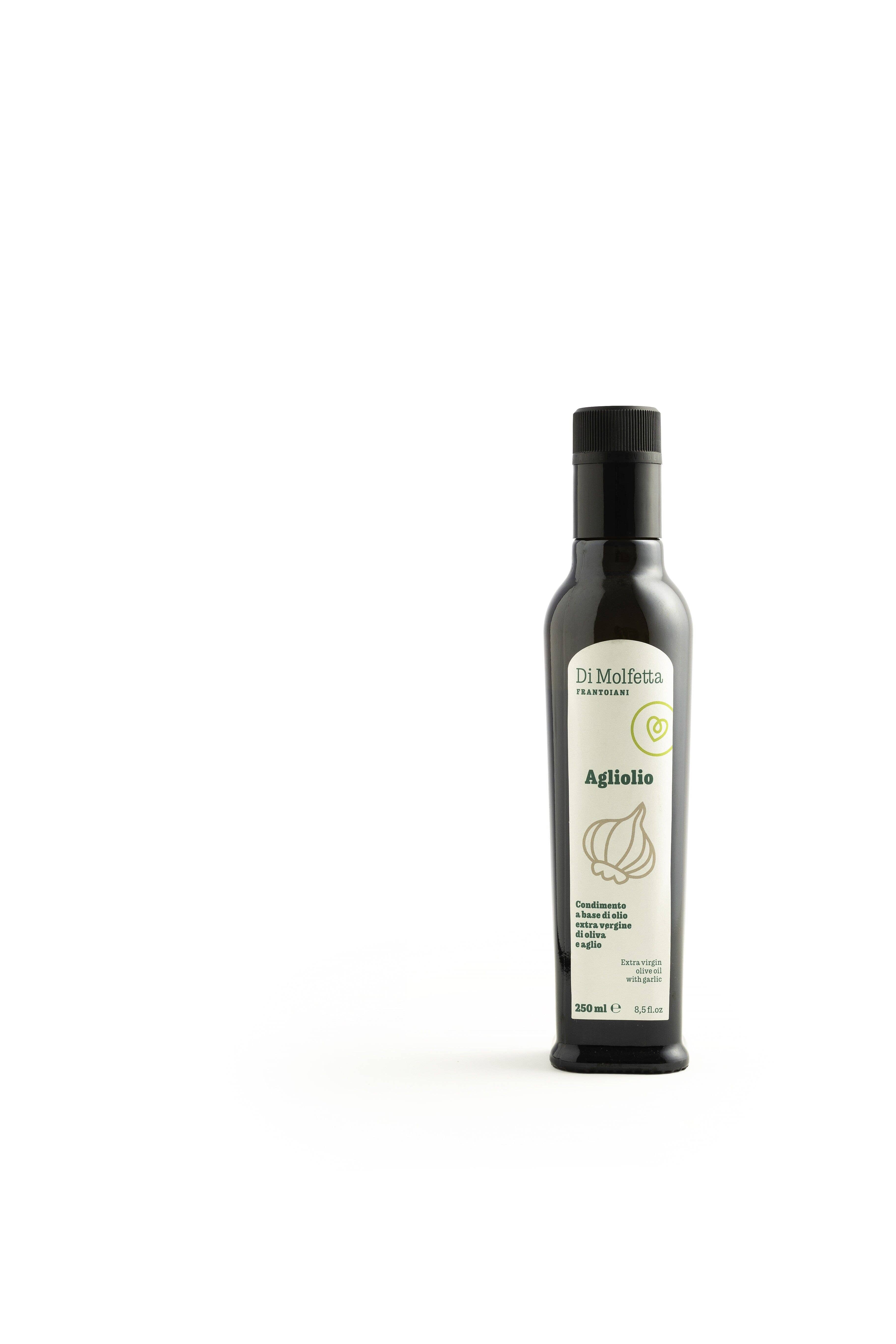 Di Molfetta Frantoiani - Wholesale Olive Oil - Extra virgin olive oil flavored with 100% Italian garlic0