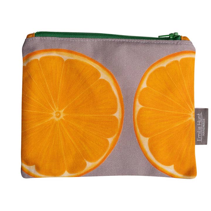 Astuccio Grigio Arancione con Zip - Medio per la vendita all'ingrosso da parte di Emilia Hunt