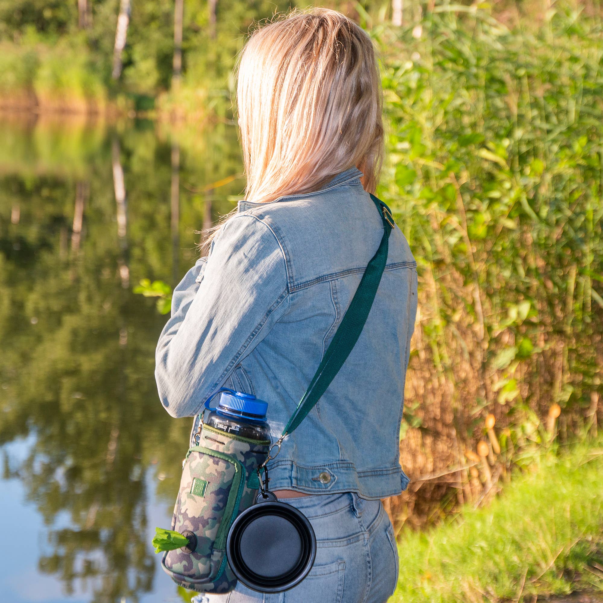 MADE EASY KIT – Suporte para garrafas/garrafeira por atacado – Kit fácil de transportar garrafa de água com bolso para saco de cocô de cachorro38