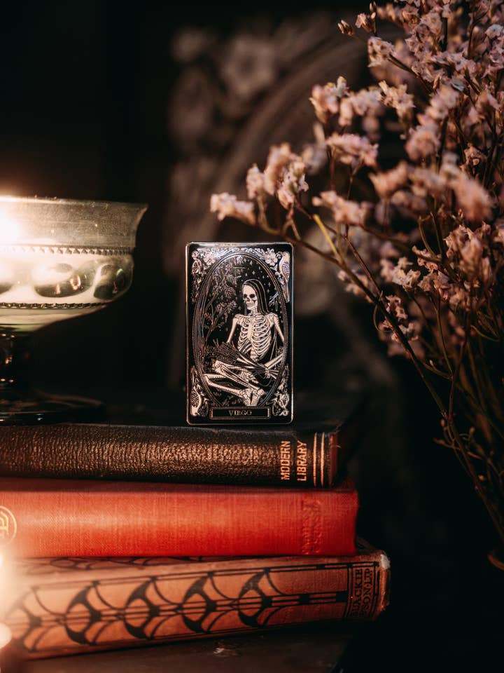 Hard-enamel Zodiac Pin - Virgo for wholesale by 13th Press