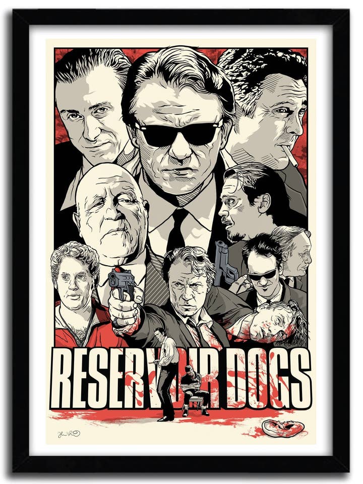 Reservoir Dogs poster van JOSHUA BUDICH voor wholesale door K.Olin Tribu