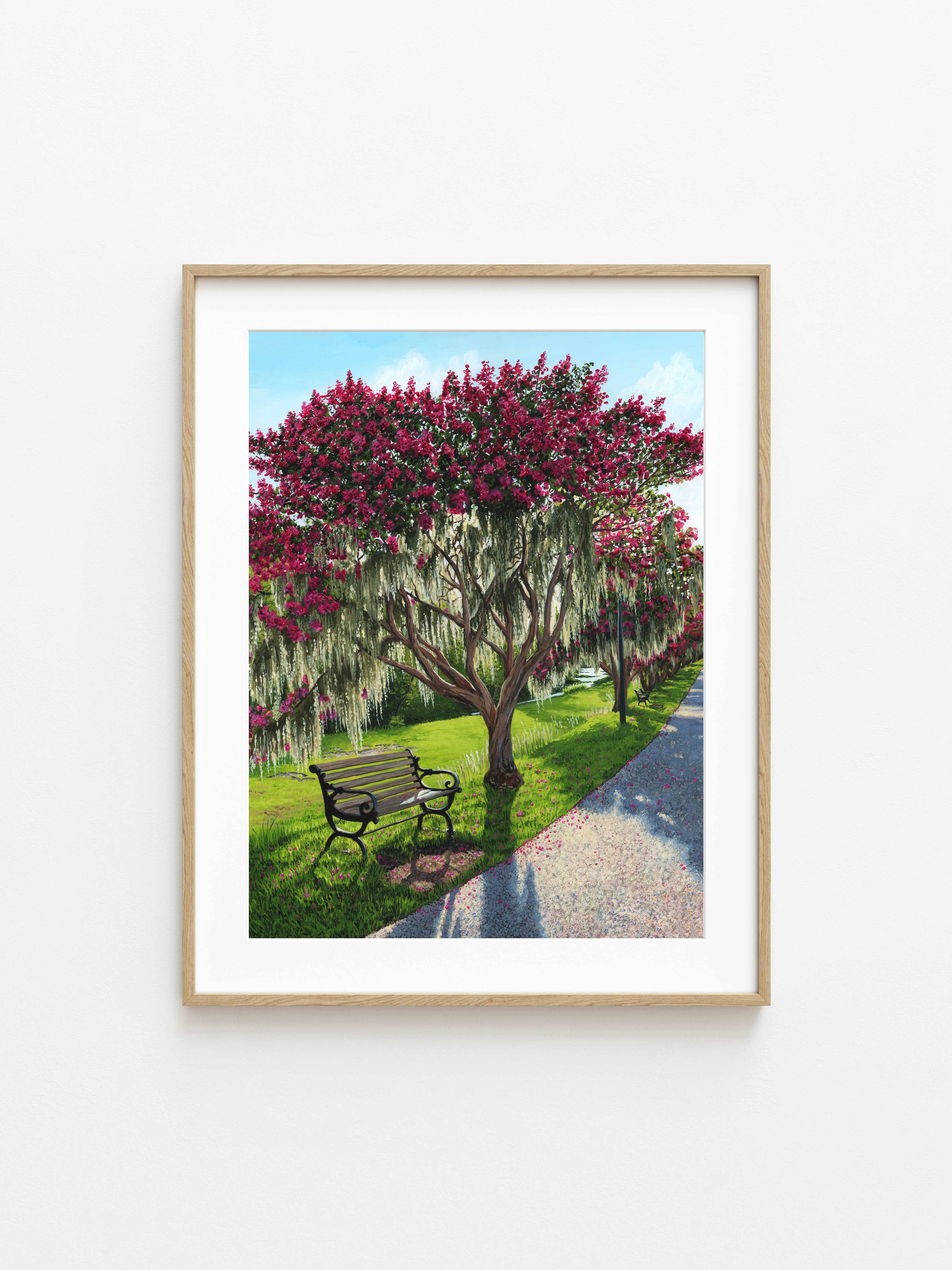 Kristin Holzer Art - Wholesale Art Print - Crepe Myrtle on Columbia Riverfront Park Fine Art Print1