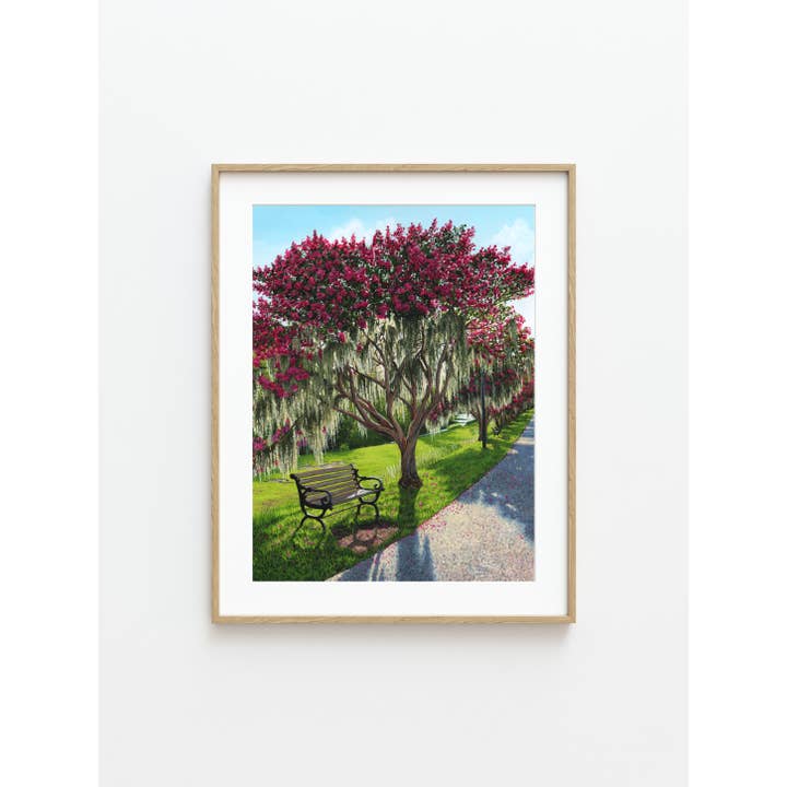 Kristin Holzer Art - Wholesale Art Print - Crepe Myrtle on Columbia Riverfront Park Fine Art Print1