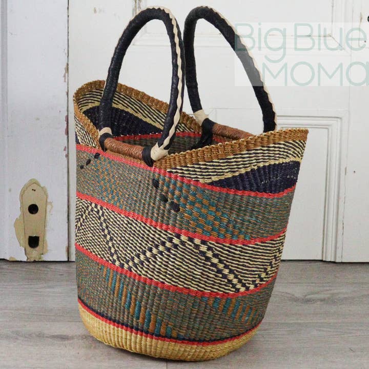 Big Blue Moma - Wholesale Grocery/Shopping Bag - U Shopper Large - Traditional Palette21