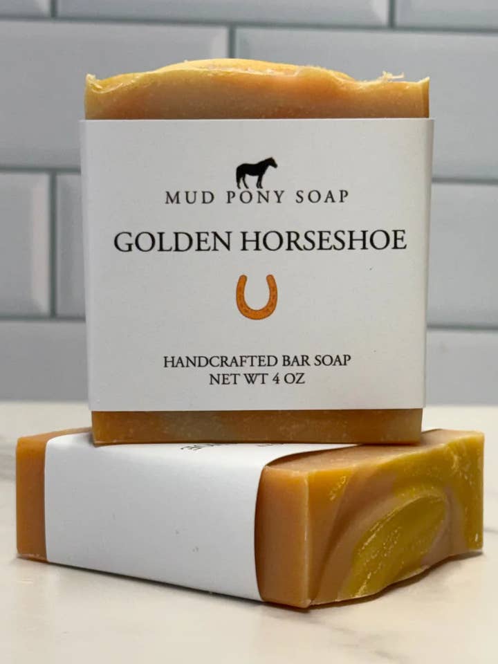 Golden Horseshoe Bar Soap for wholesale by Grey Horse Candle Company