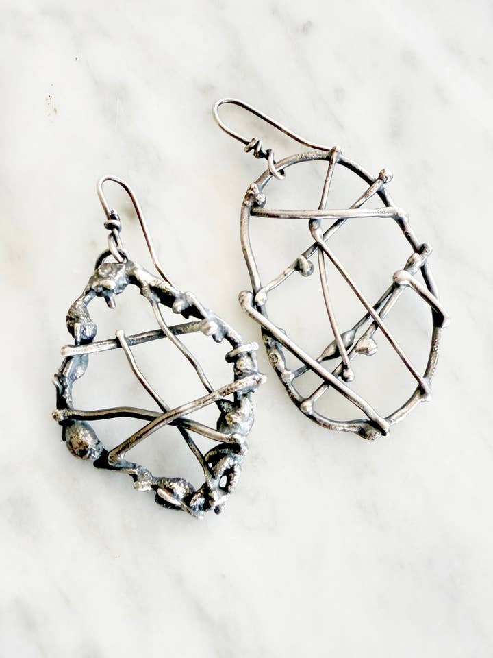 Mismatched Funky Silver Earrings for wholesale by Silver Coast Designs