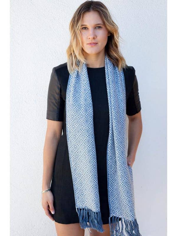 Pacific Blue Skinny Bufanda para venta al por mayor de Asher Market