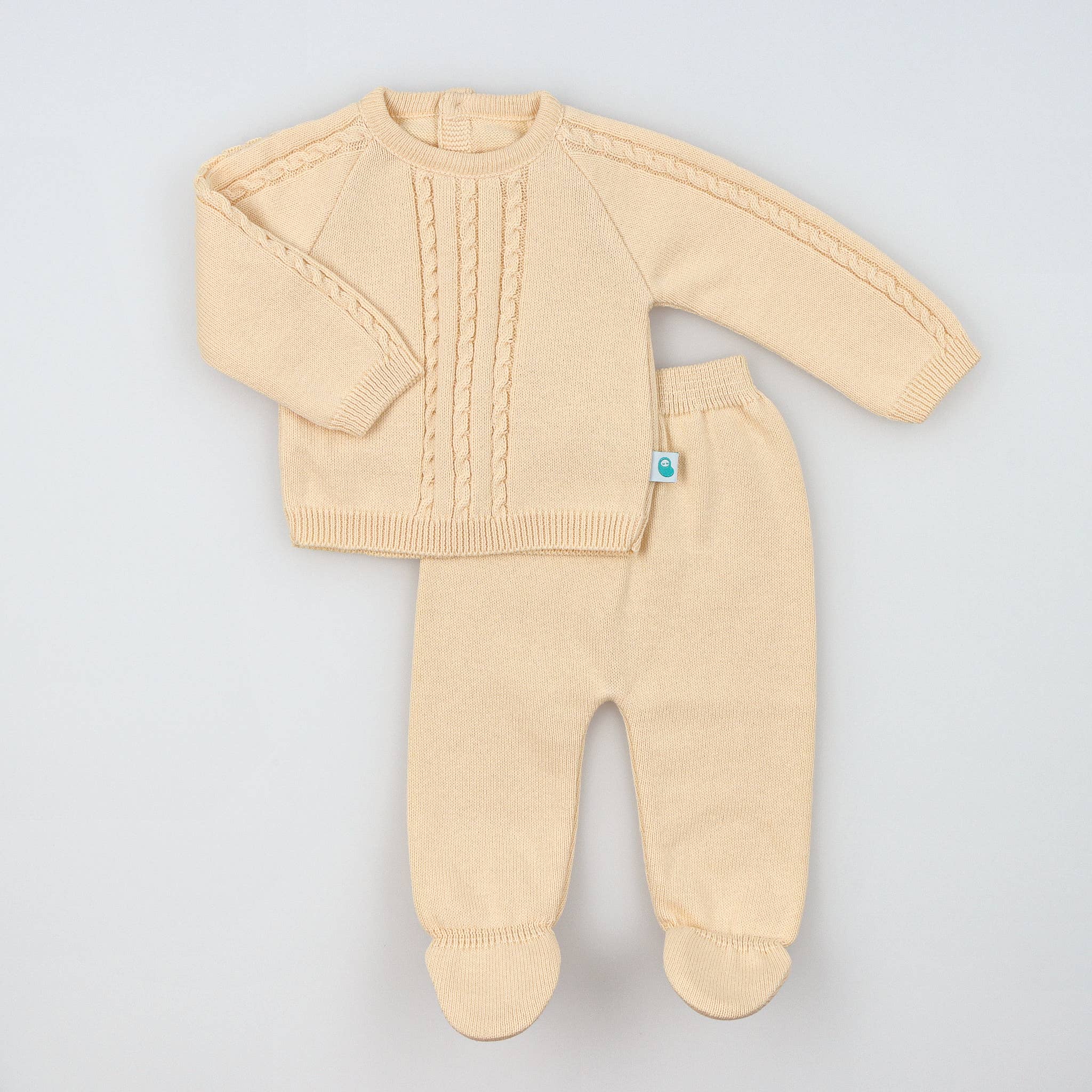 Bean Baby Clothes - Wholesale Clothing Set - Baby - Baby Cotton Knit Sweater and Pants Set6