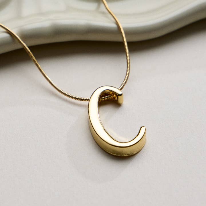 Frem - Wholesale Pendant/Charm Necklace - A Set of 16 Letters Gold Dipped Necklace – Gold & Silver Alphabet Charm Jewelry7