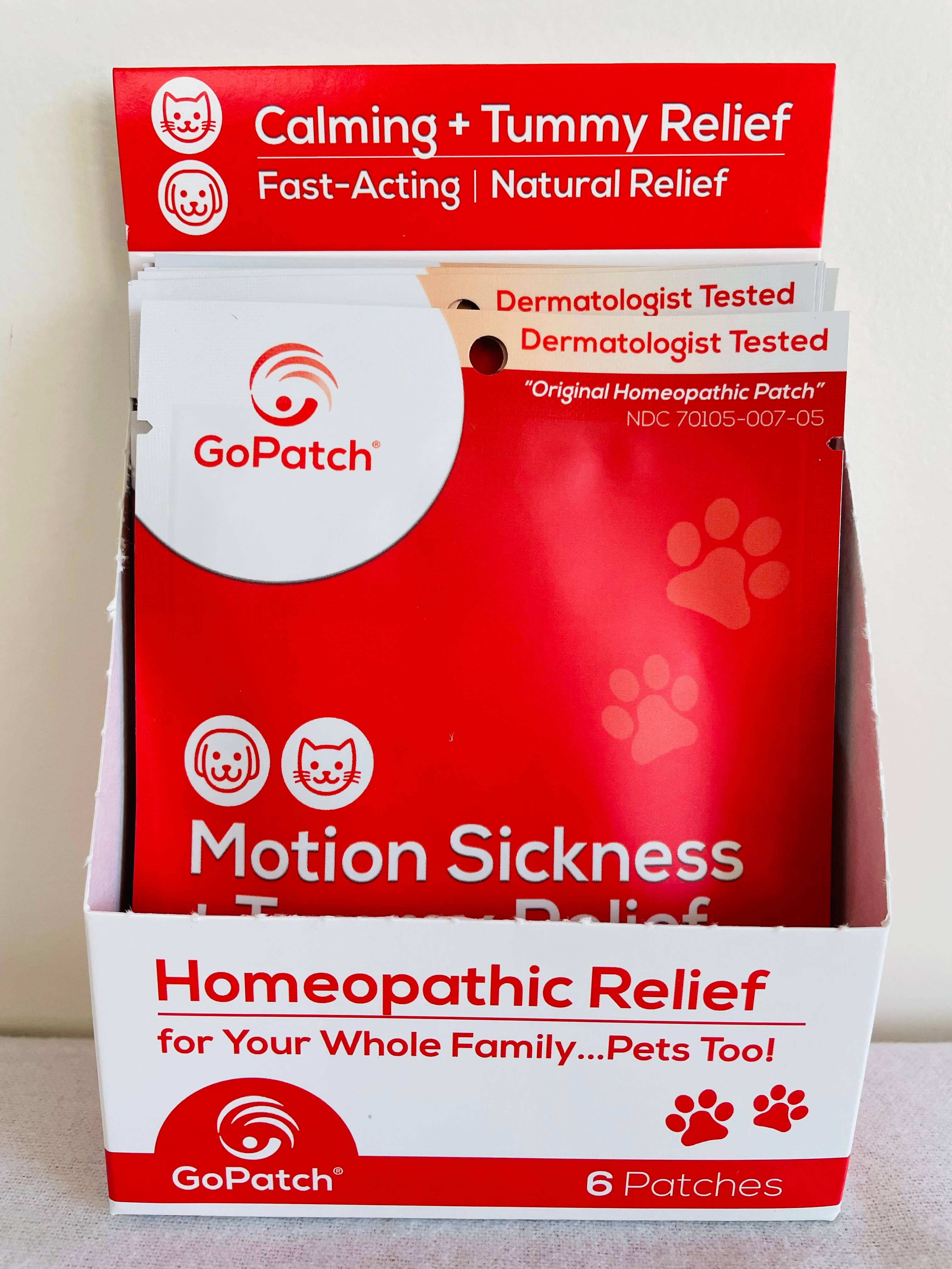 GoPatch – wholesale Pet supplement – Cat/dog – Pets- Motion Sickness, Anxiousness + Tummy Relief7