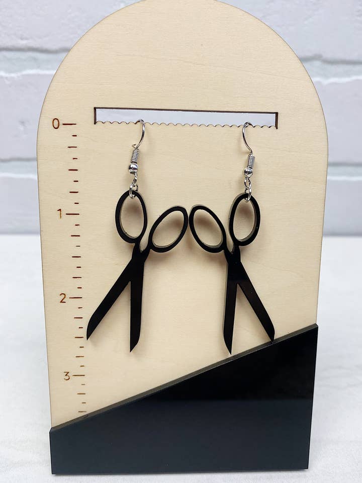 Ciseaux | Boucles d'oreilles pendantes | Artisanat | Artiste pour la vente par Naughty Pine Designs