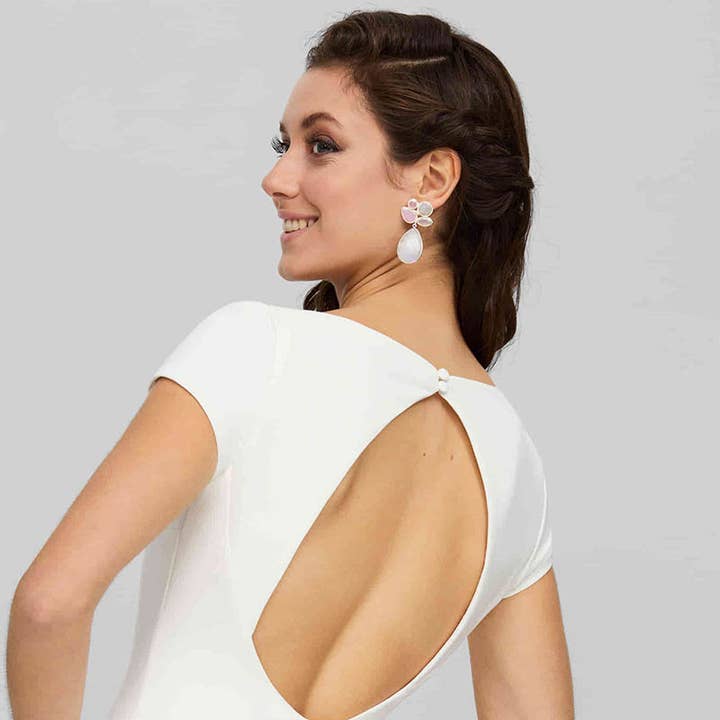 ACUS - Wholesale Dangle Earrings - Paraiso Earrings Limited Edition Lunar Silver, Green and Mustard1