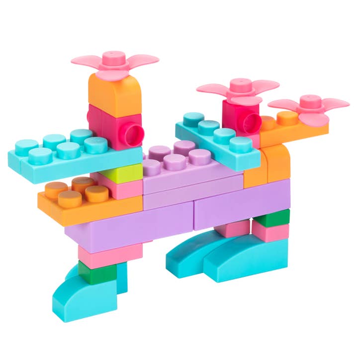 UNiPLAY #UN40422 PLUS Soft Building Blocks 42pcs (Pastel) for wholesale by UNiPLAY