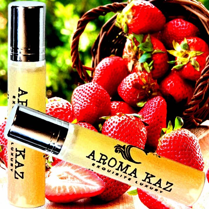 Fresh Strawberries Roll On Perfume Fragrance Oil for wholesale by Aroma Kaz