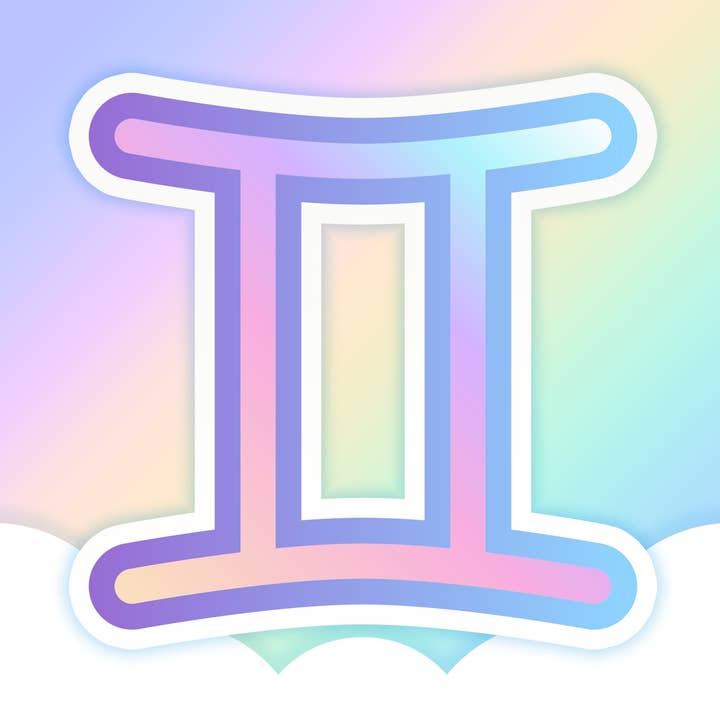 Autocollant en vinyle imperméable Zodiac Gémeaux | Autocollants Zodiac | Autocollants signe du zodiaque pour la vente par Prismatic Paper Co.