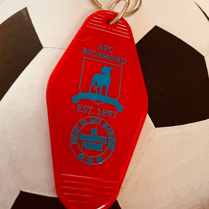 The 3 Sisters Design Co. - Wholesale Keychain - Unisex - Motel Key Fob - AFC Richmond (Ted Lasso)