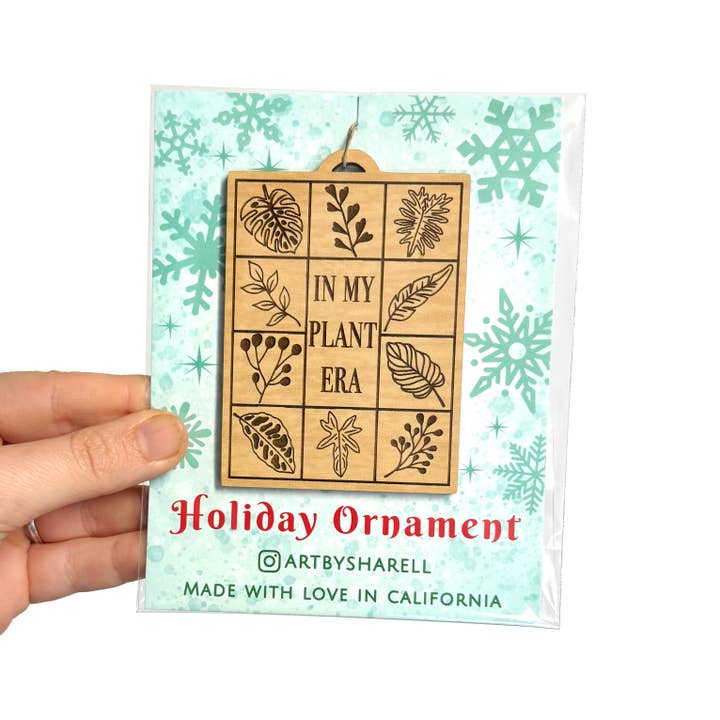 Art by Sharell - Wholesale Ornament - In My Plant Era Ornament, Houseplant Lover Ornament