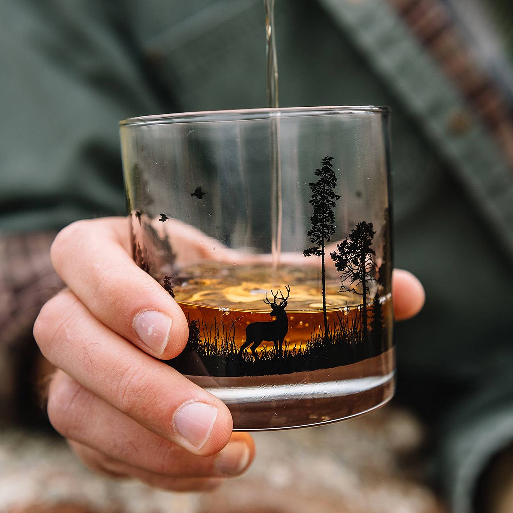 Black Lantern - Vendita all'ingrosso Bicchieri da cocktail/superalcolici - Bicchieri da whisky animali della foresta4