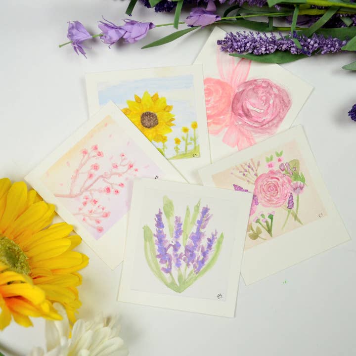 Lavender Chai Co. - Wholesale DIY Craft Kit - Mini Painting Kit Bundle- Flower Bouquet