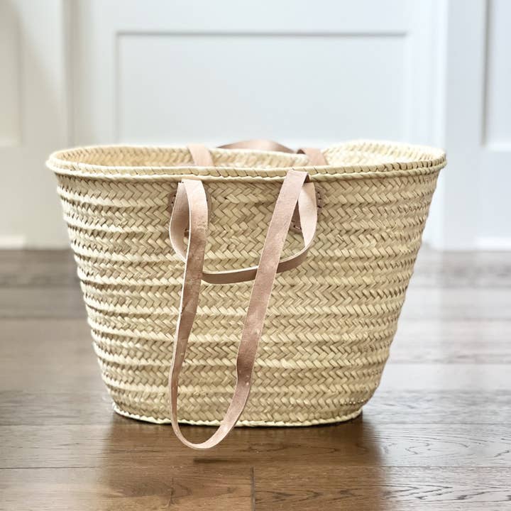 HandmadeBestSeller - Wholesale Beach Bag - STRAW BAG With Double Leather Handles - bags for women6
