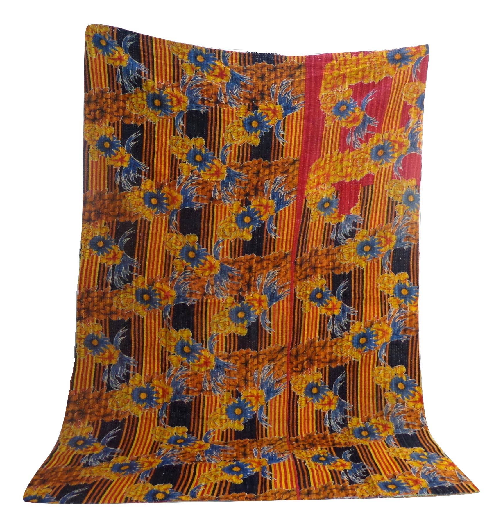Meghcraft - Wholesale Quilt - Assorted Handmade Bohemian Kantha Hand Stitched Quilt Throw12