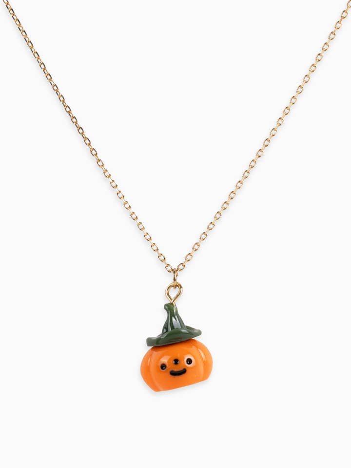 Leuke halsketting met Halloween-pompoenhanger voor wholesale door Sessori