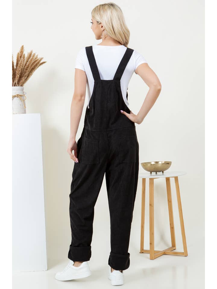 LA Soul - Wholesale Overalls - Unisex - Black Corduroy Overall