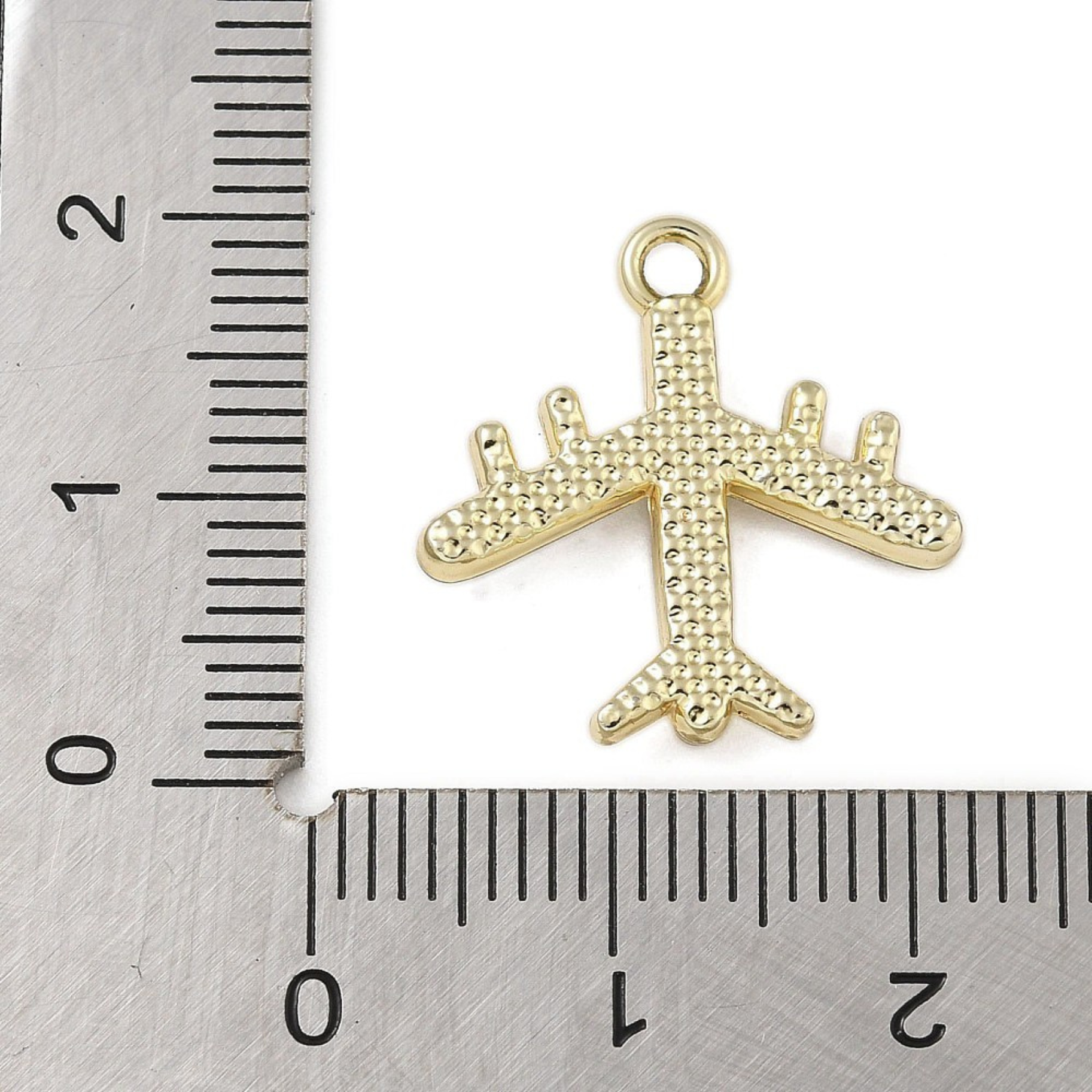 Love, Paige Designs – wholesale Individual charm/pendant – Gold Alloy Airplane Charm2