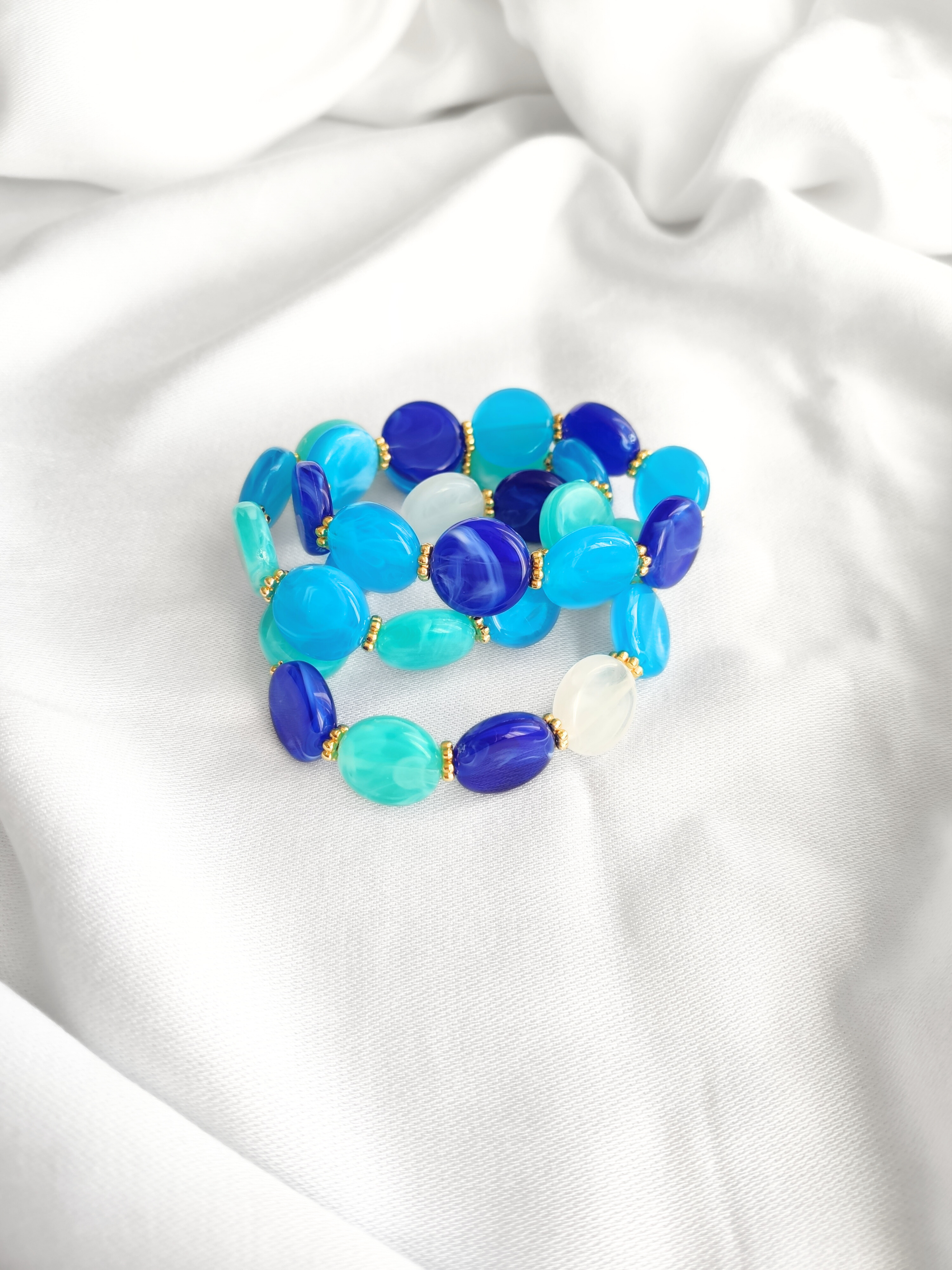 L'Atelier d'Artémis - Vente Bracelet de perles - Bracelet élastique ROMY13