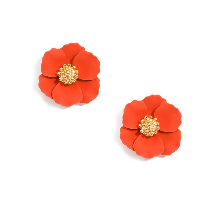 ZENZII Jewelry - Wholesale Stud/Post Earrings - Mini Hand Painted Floral Stud Earring7