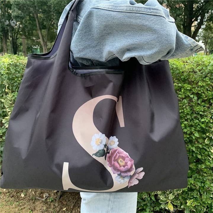 UZ Wholesale Store - Vendita all'ingrosso Borsa tote - Donna - Borsa pieghevole stampata con alfabeto9