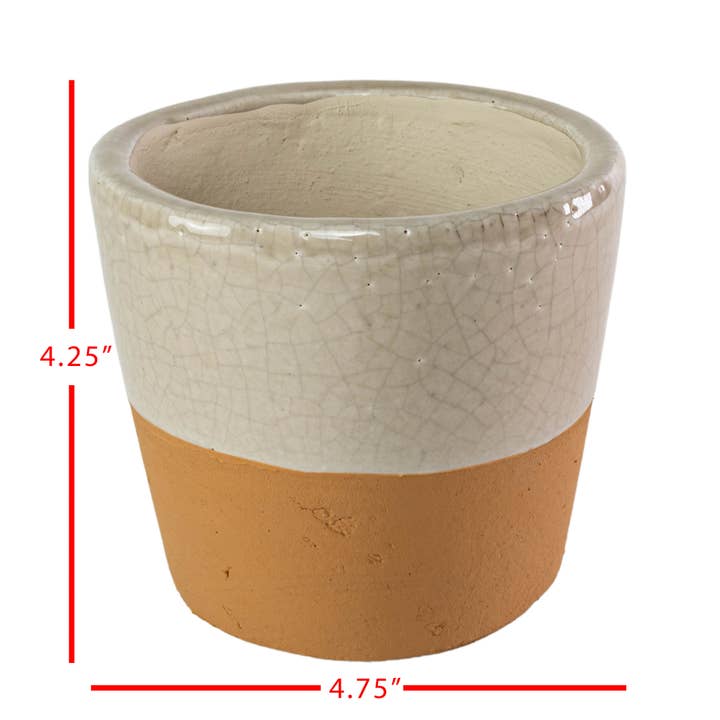 Foreside Home & Garden - Wholesale Plant Pot - Kacy Planter Gray