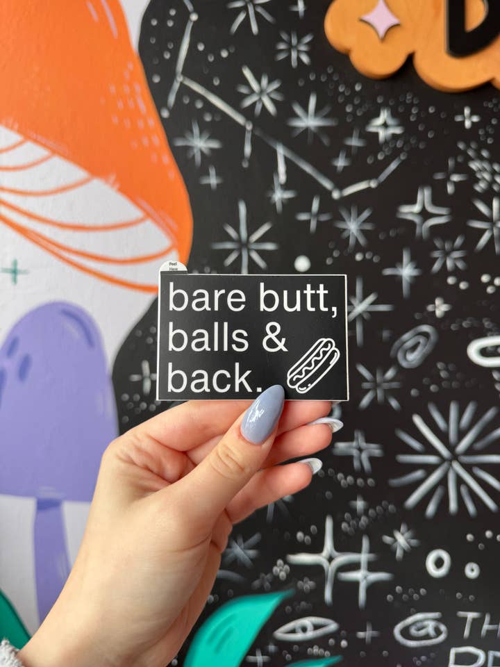 Bare Butt Balls & Back ITYSL Sticker for wholesale by Truly Madly Depot
