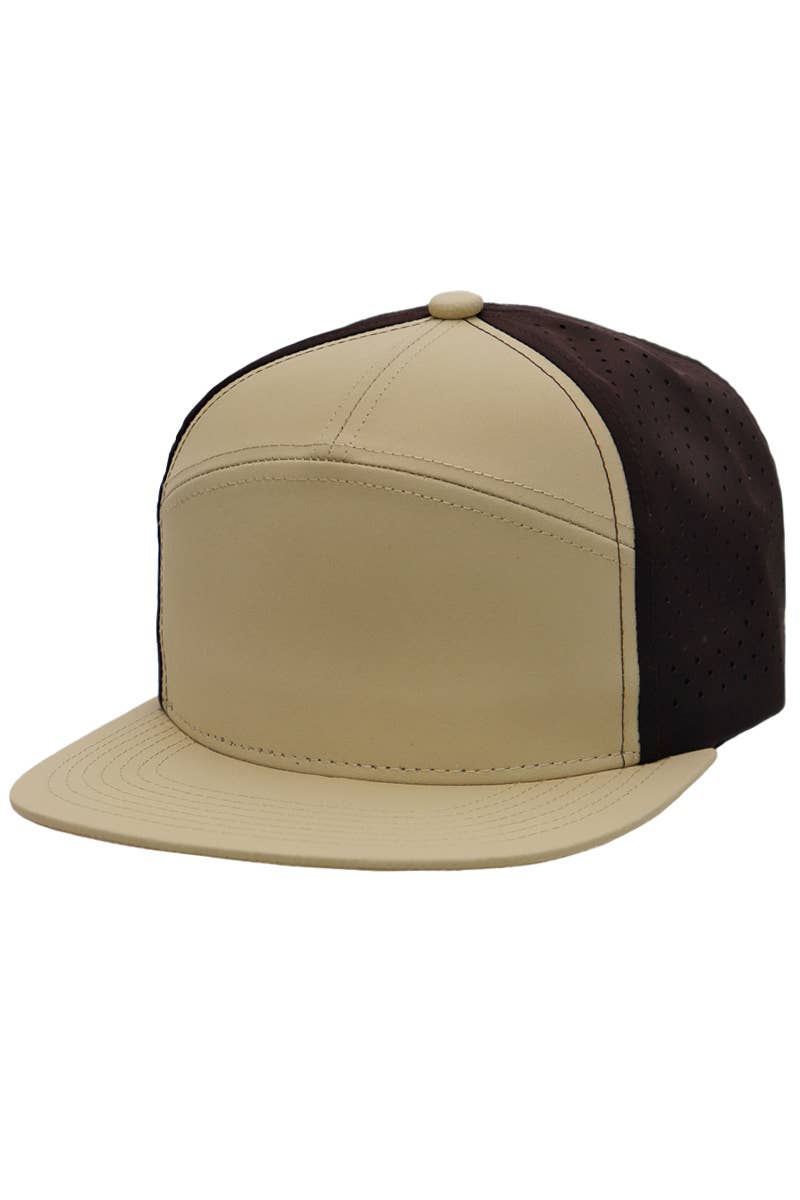 Cap Zone - Wholesale Trucker Hat - Unisex - Two Tone 7 Panel Digital Punch Perforated Snapback4