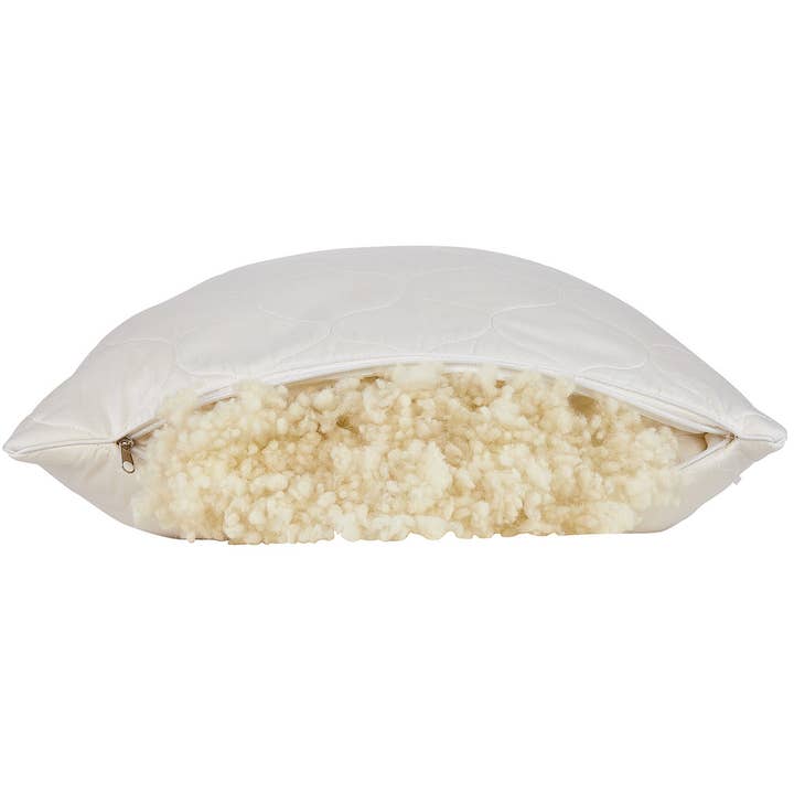 HomeRoots - Wholesale Bedding Pillow - Cotton Wool Hypoallergenic Queen Size Bed Pillow5
