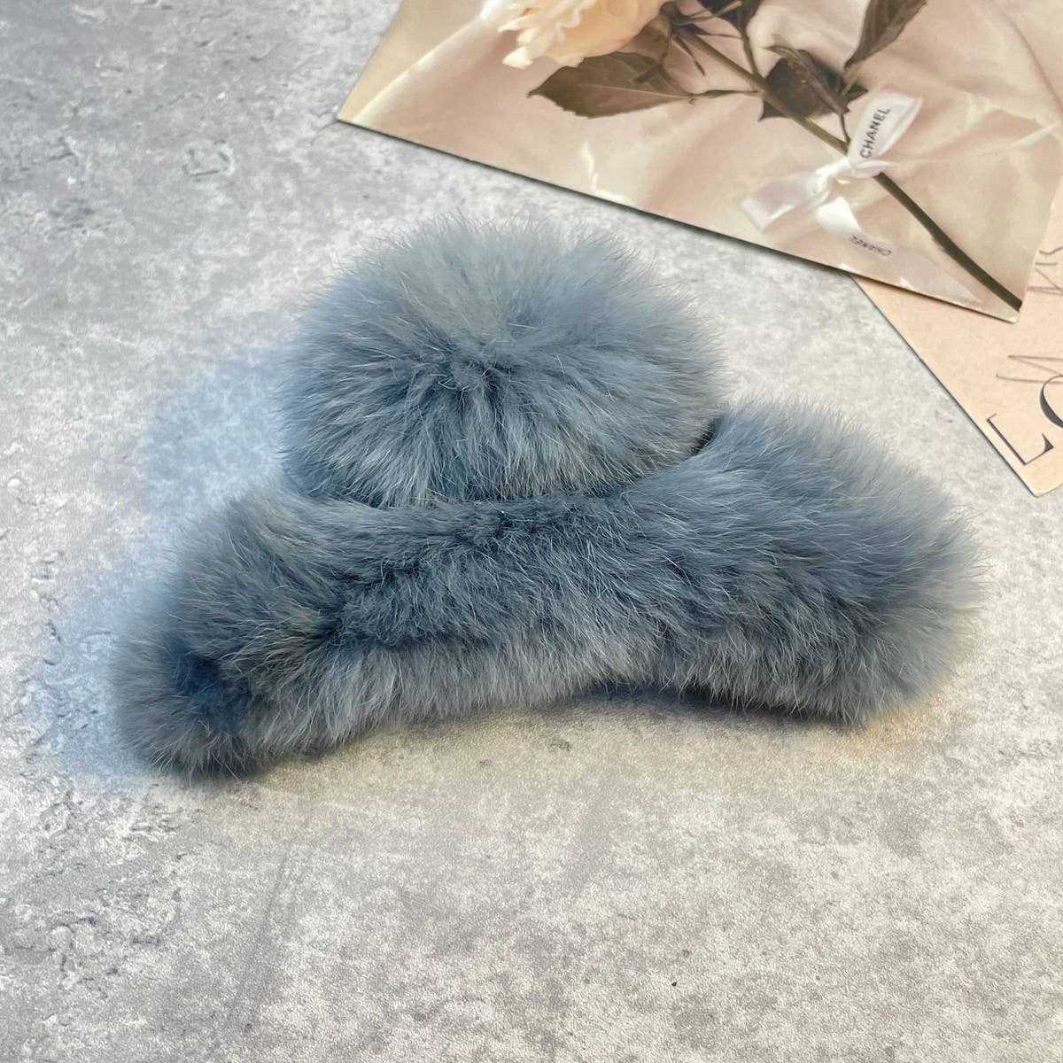 ACCITY - Wholesale Hair Clip - Women's - Rex Rabbit Fur Claws - Elegant Mixed Color Clips_CWASC159142