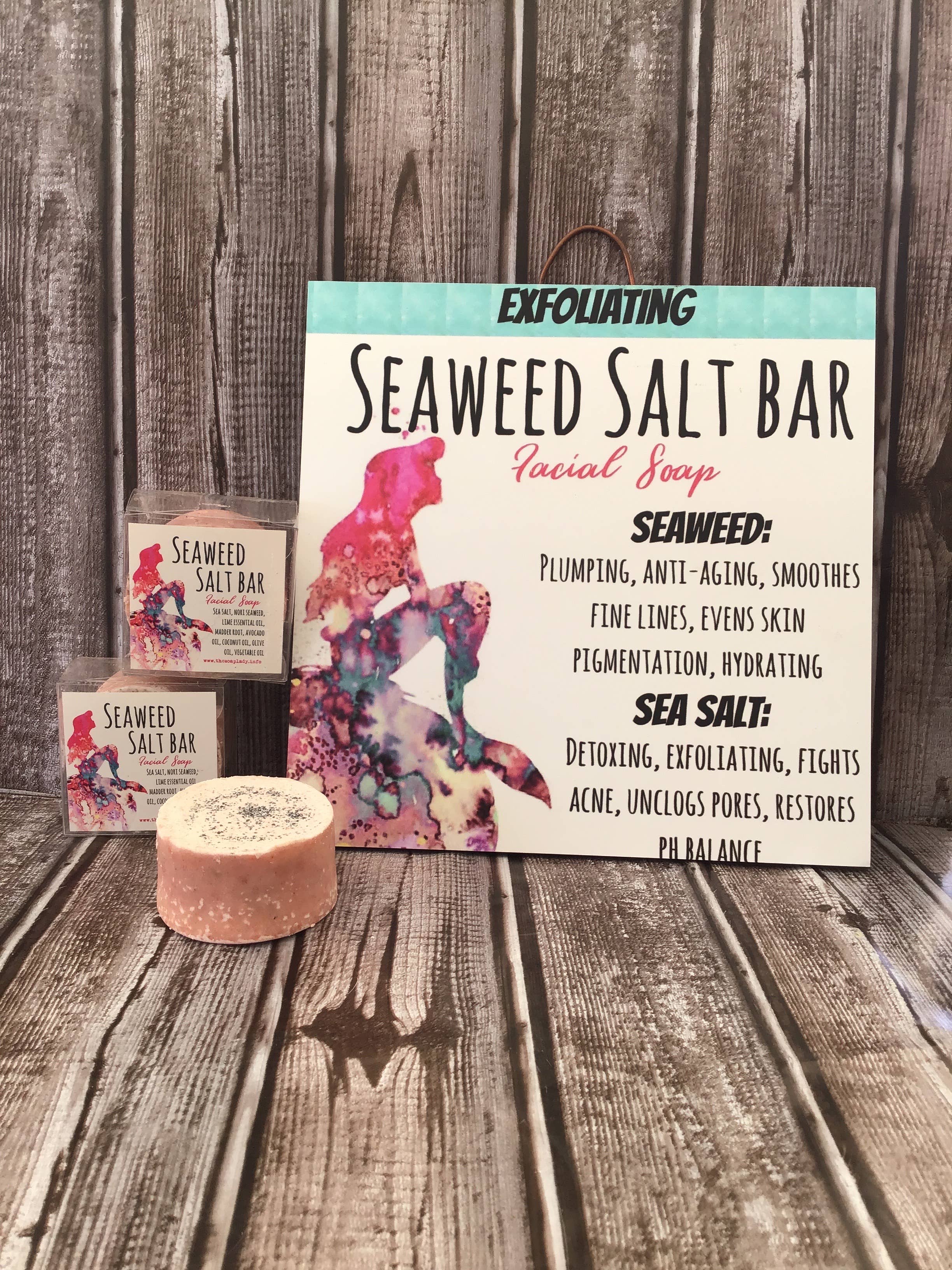 The Soap Lady - Vendita all'ingrosso Saponette - Sapone Viso a Barretta con Sale e Alga Marina0